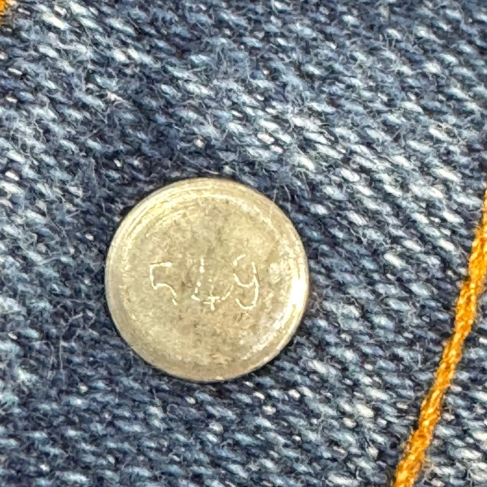 VTG Levi's Orange Tab Jeans Mens 34x28 Blue Flare Denim Talon USA Skosh 90s 549